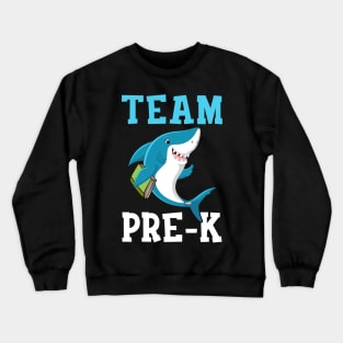 Pre-K Teacher Student Shirts Shark Back To School Gift Crewneck Sweatshirt